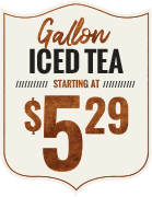 Ice Tea starting at $5.29