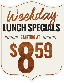 Cheddars weekday lunch specials starting at $8.99