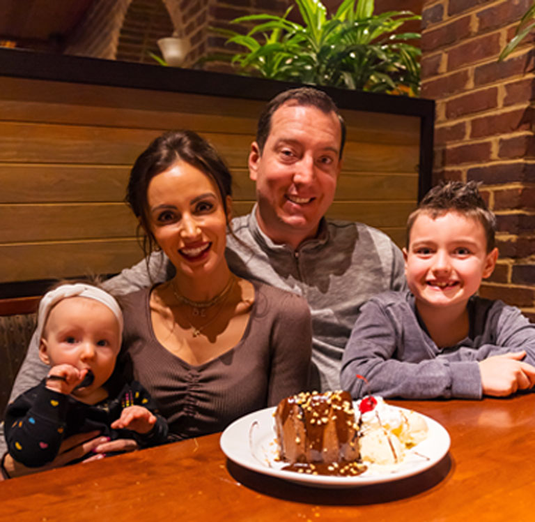 Check out what the Busch Family orders when they enjoy a family meal at Cheddar’s.