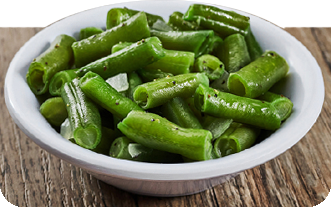 Cheddar's side of green beans on a plate.