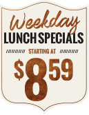 Enjoy Cheddars weekday specials starting at $8.59