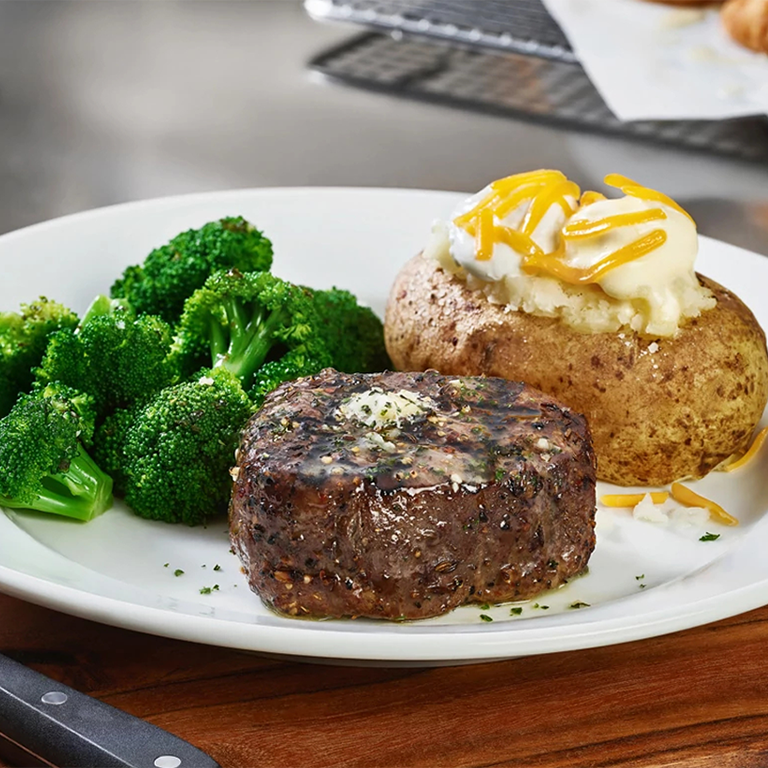 Enjoy a Filet Mignon steak at Cheddar's. Click to learn more.